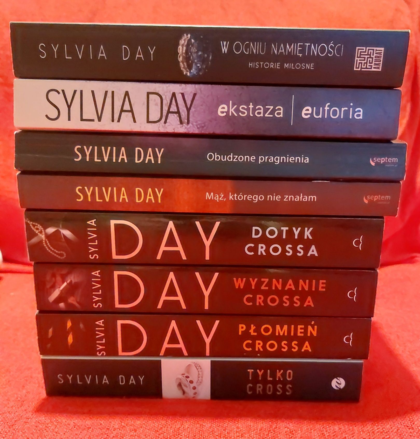 Erotyki Sylvia Day 6 książek, Cross, Obudzone pragnienia i inne
