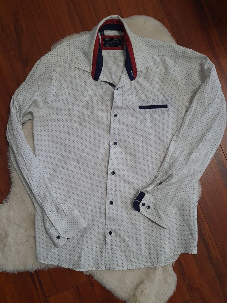 Elegancka biala koszula repablo L 41 42