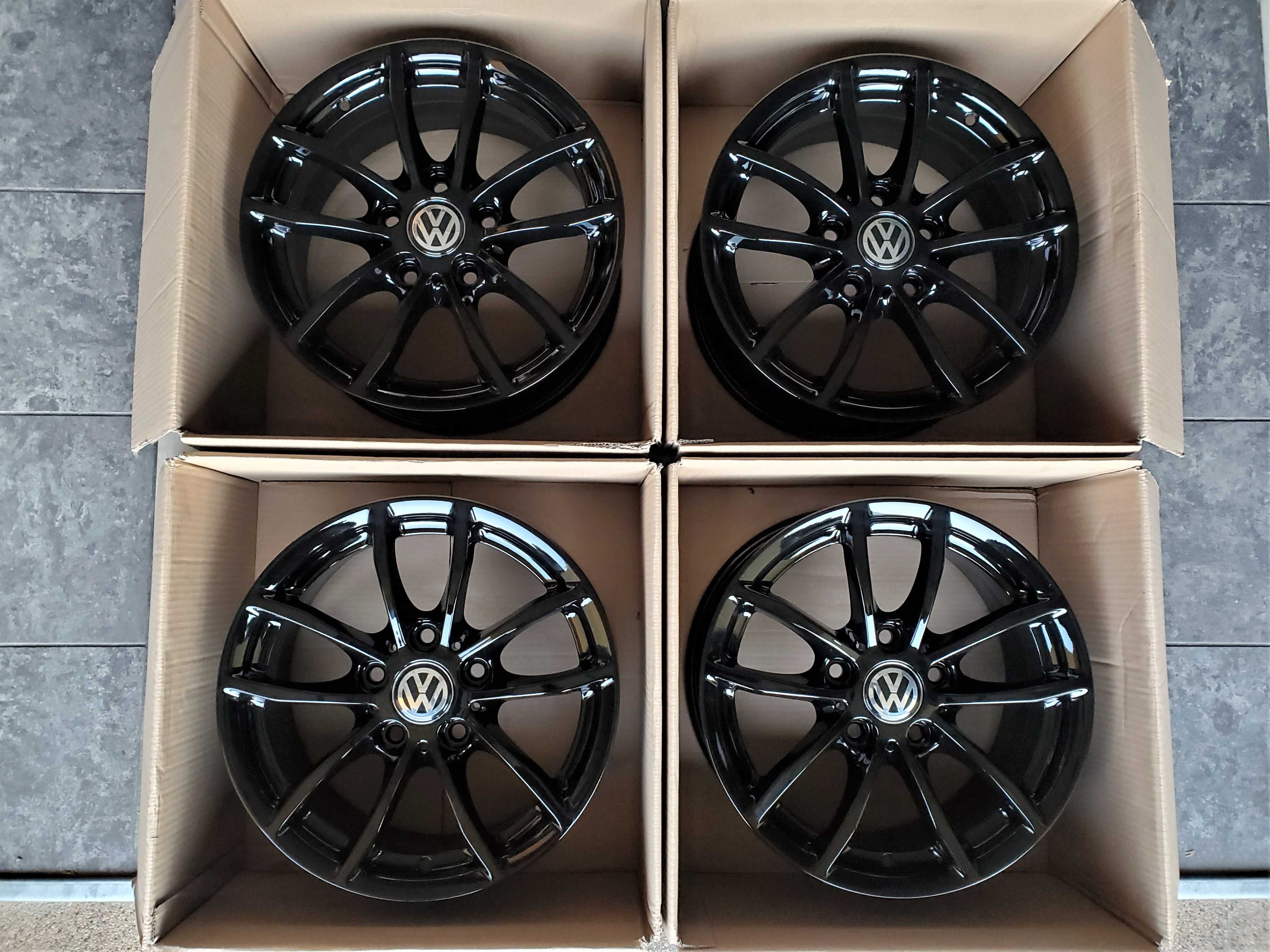 Alufelgi 16 VW T5 T6 Transporter Caravelle Multivan Czarne 5x120 481#
