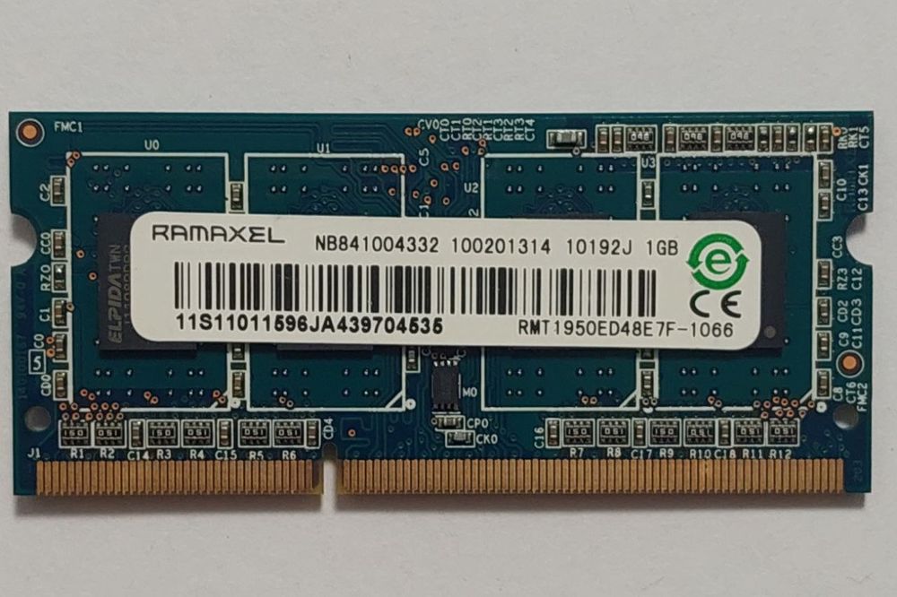 Оперативная память ddr3 RAMAXEL 1Gb для ноута