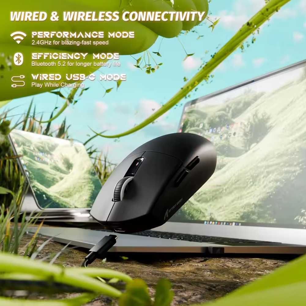 Ігрова мишка Attack Shark G3/G3PRO PAW3311 25000DPI 1000Гц White
