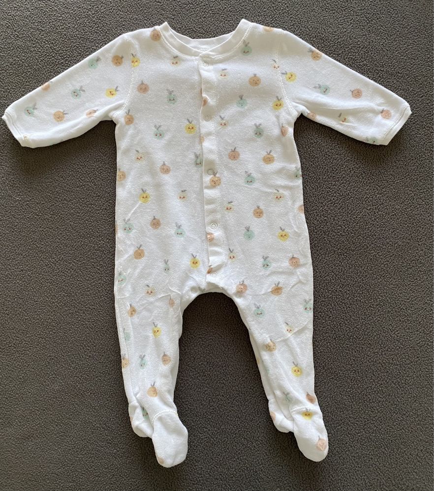 Lote 6 babygrows (1-6 M) chicco, vertbaudet, cotton juice e zara home