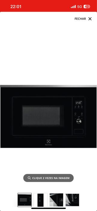 Micro-ondas Encastre ELECTROLUX (20 L - Sem Grill - Preto)