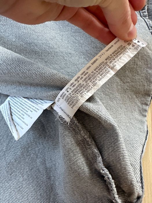 Kurtka jeansowa denim dżins szary Zara