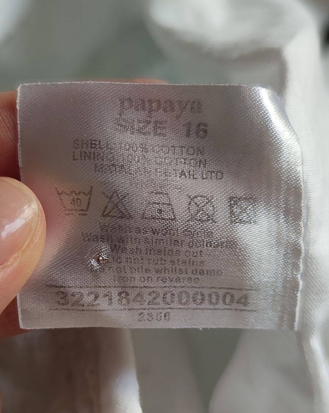 Letni żakiet z krótkim rękawem 100% bawełna Papaya haftowany ażurowy