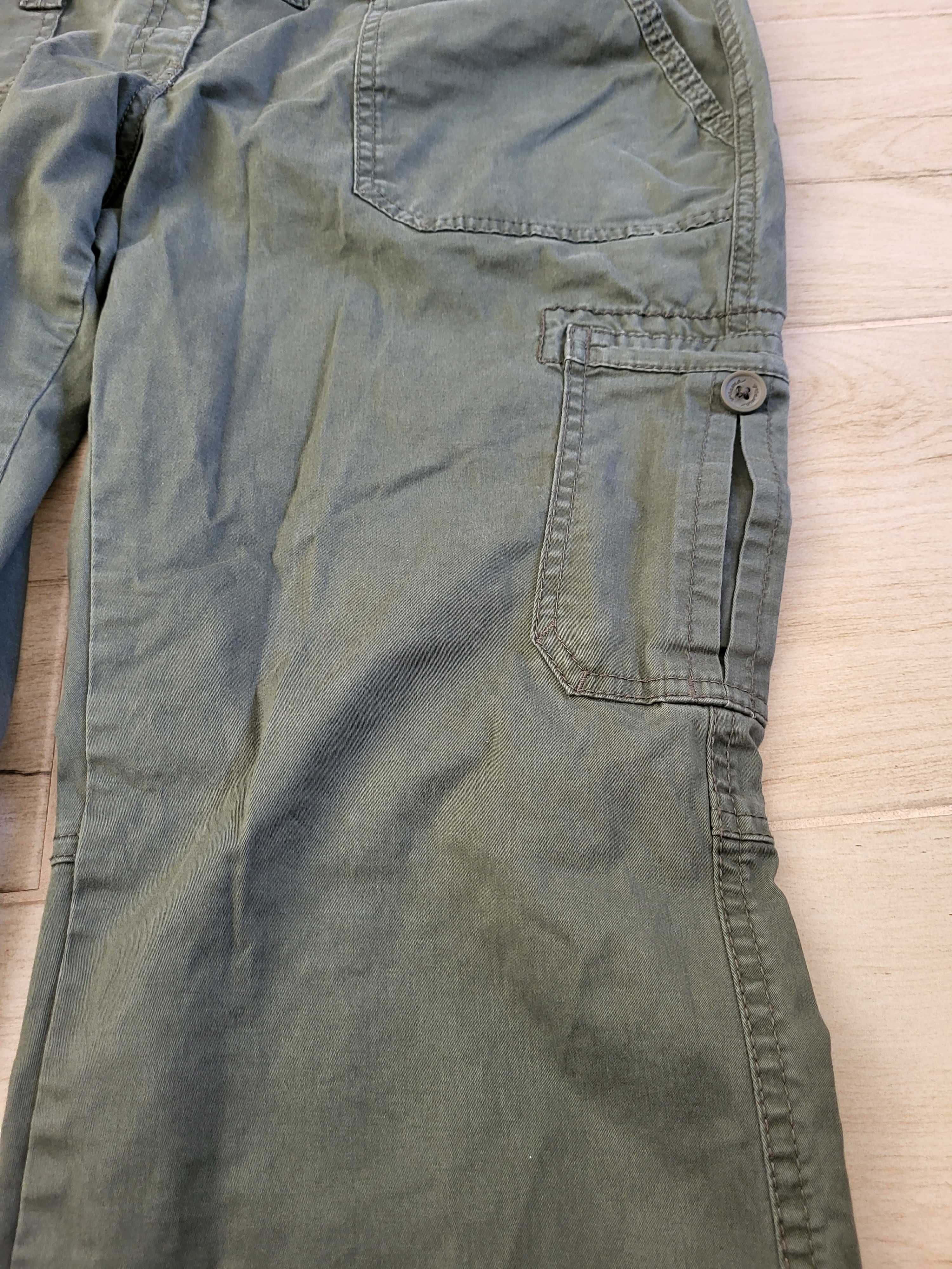 Spodnie ciążowe bojówki H&M Mama rozmiar 48, 18 kolor khaki