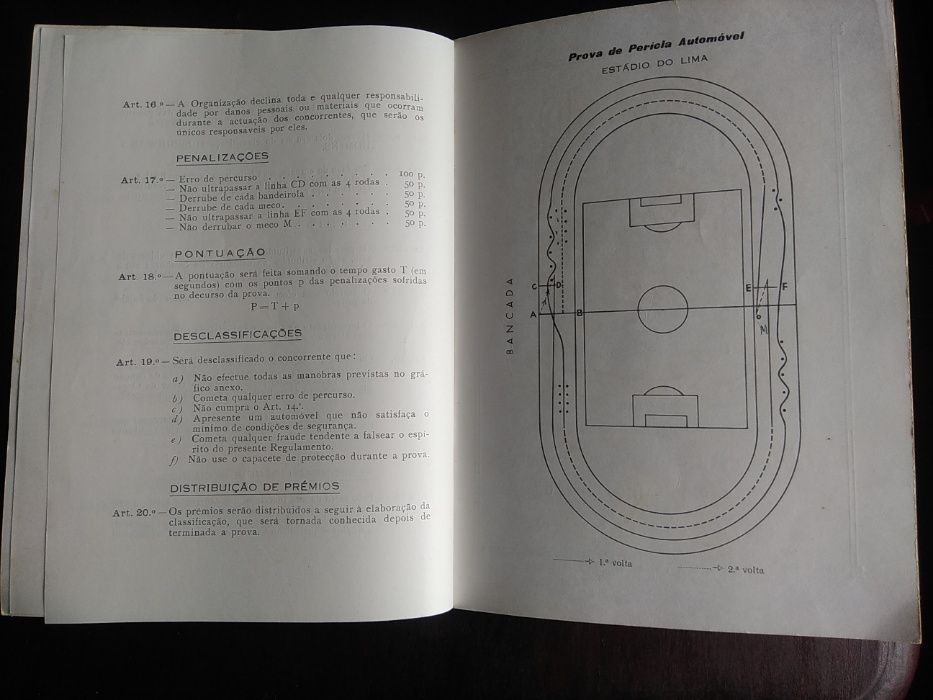 Programa Perícia Automóvel no Estádio do Lima 1965