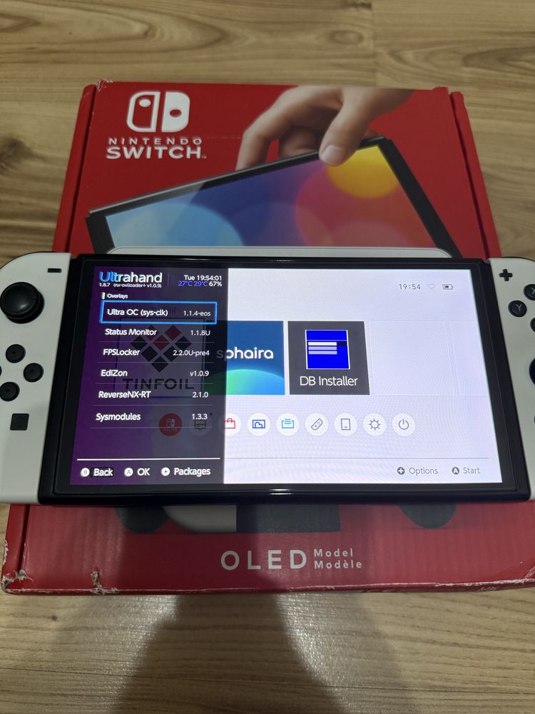 Przerobiona Nintendo Switch Oled 256gb CFW Atmosphere Hekate Picofly