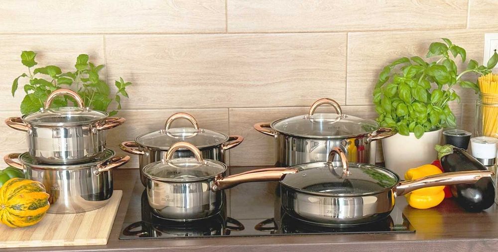 Komplet garnków wysokiej jakości 12 elementów HIT!