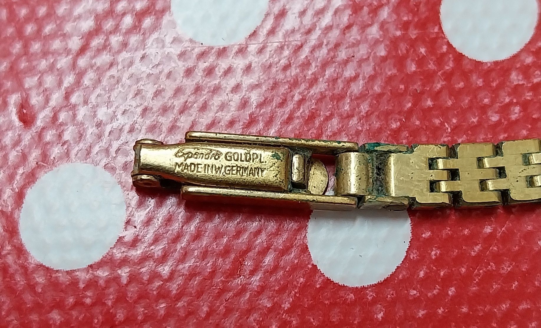Relógio antigo de senhora banhado a ouro Mondia