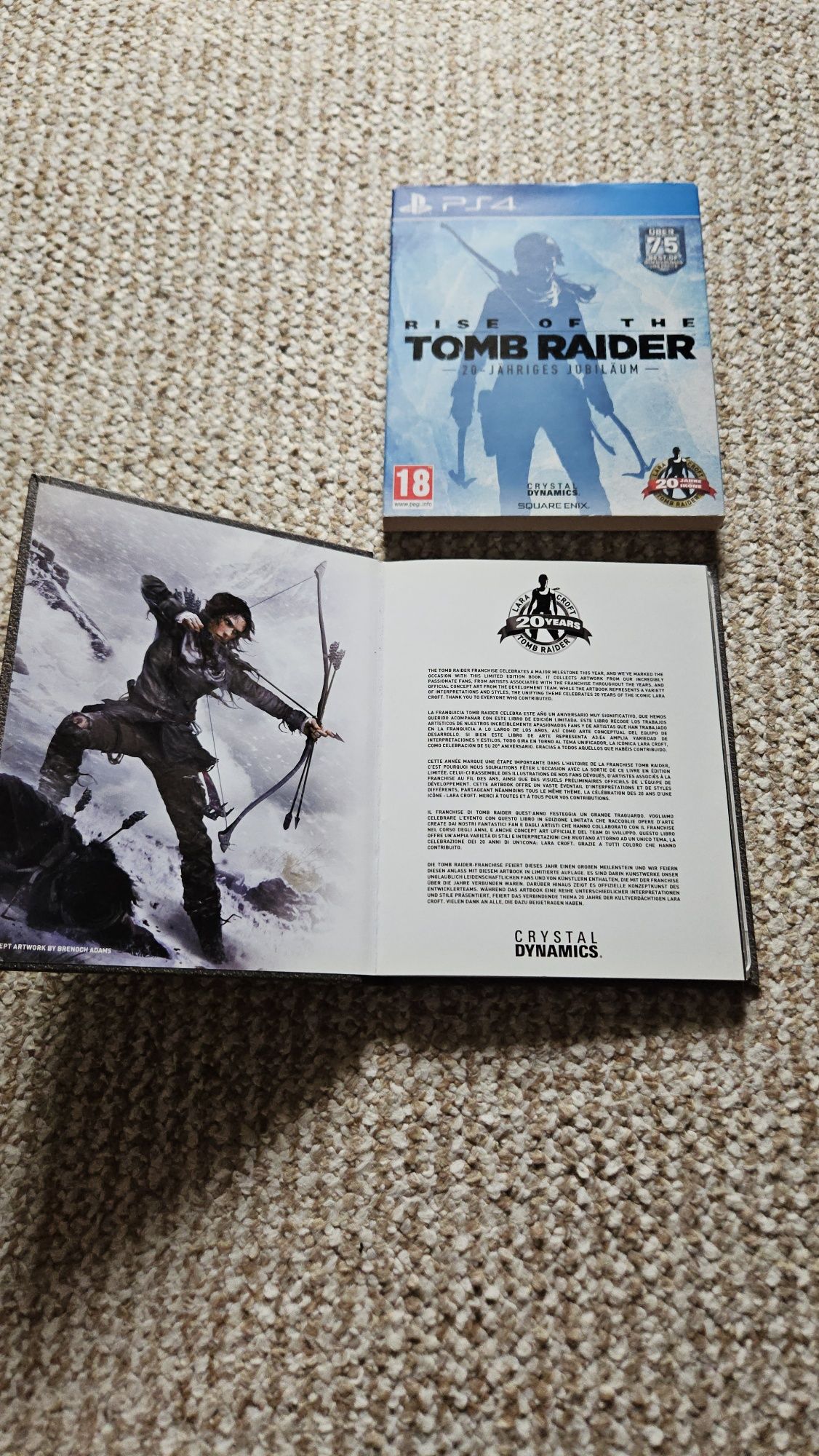 Гра tomb raider PS4-PS5 в стилі артбуку.
