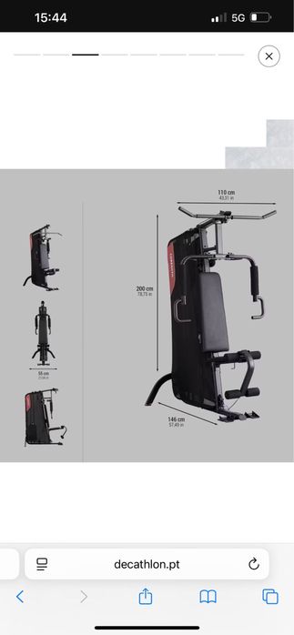 Aparelho musculacão novo sem uso