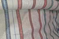 Tkanina lniana żakardowa w pasy szer. 195 cm