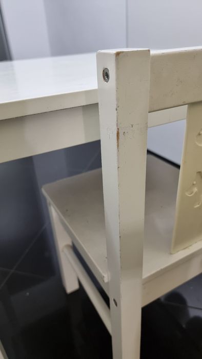 Ikea Kritter stolik (dwa zestawy) i krzesełko biurko dla przedszkolaka