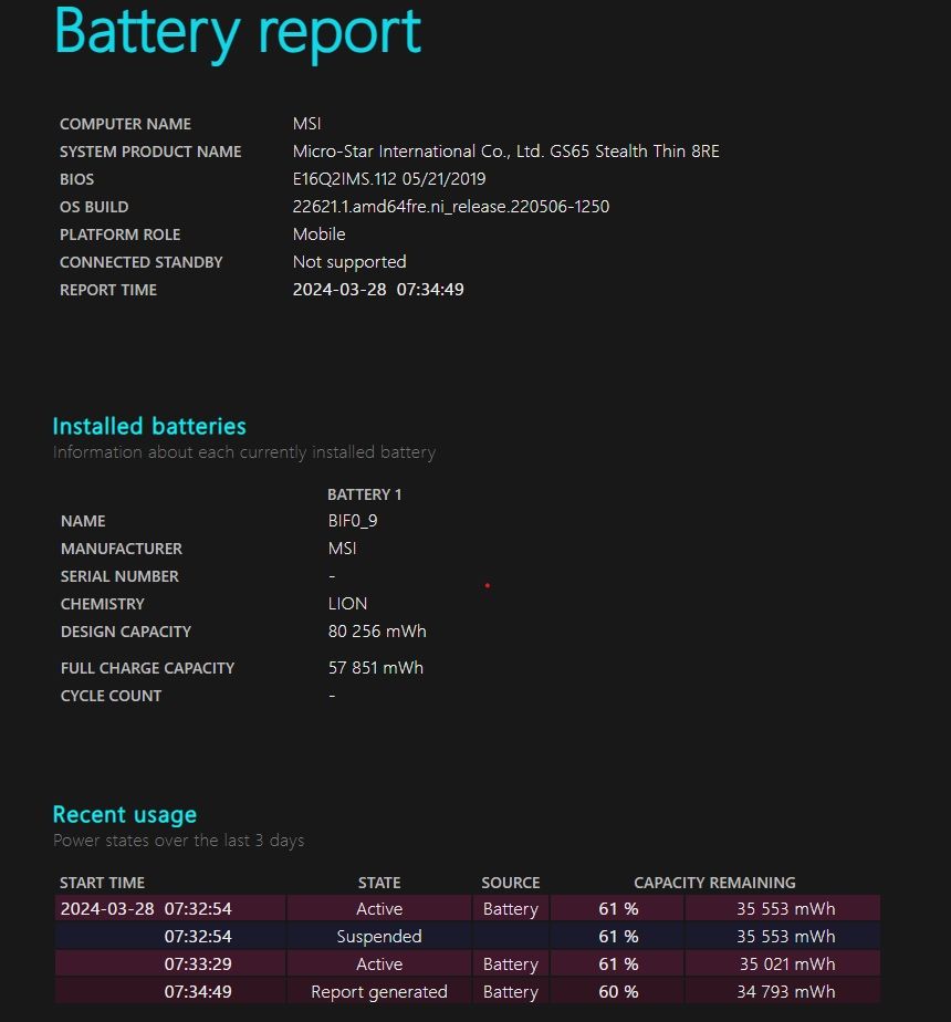 MSI GS65 Stealth Thin 8RE