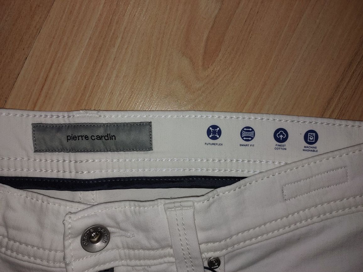 Nowe białe spodnie marki Pierre Cardin rozm.34/32- expresowa wysyłka