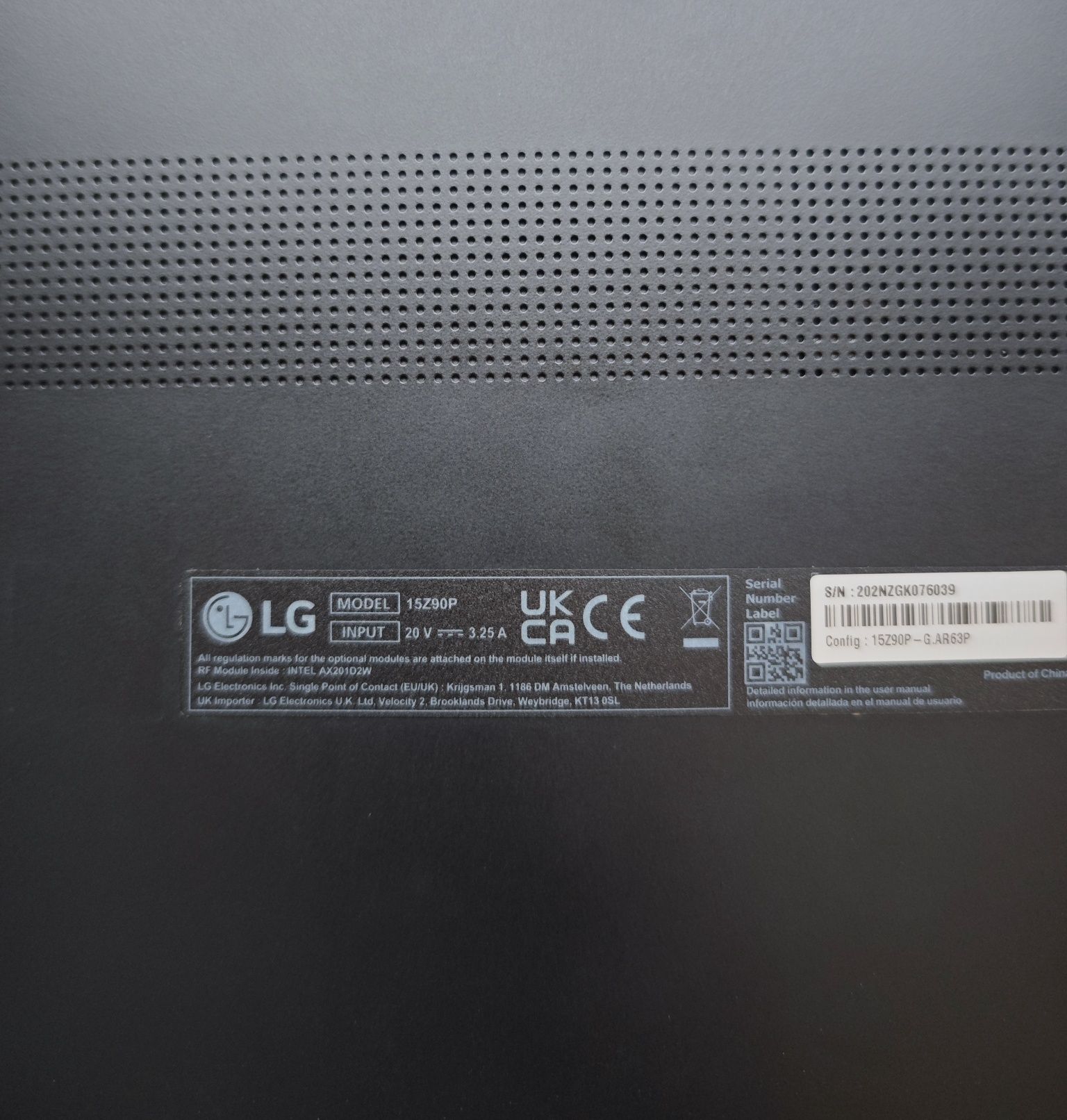 LG Gram 15Z90P  15-20h de autonomia