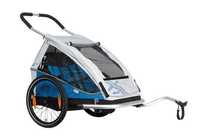XLC DUO - Obszerna przyczepka rowerowa z miejscem dla dwójki dzieci