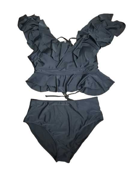 Strój kąpielowy z falbaną (675)