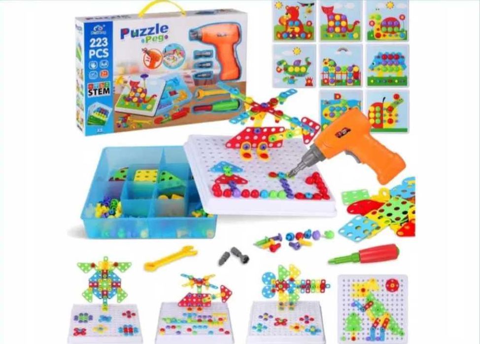 Klocki do skręcania Super Zestaw majsterkowicza zabawka budowlana