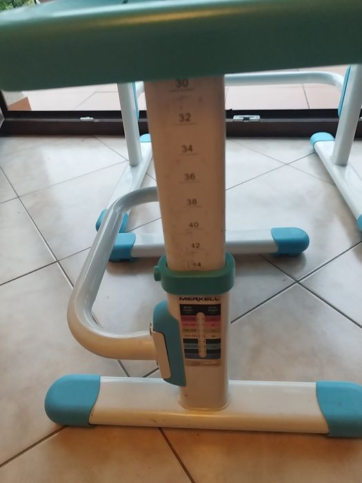Biurko Smart z krzesełkiem i lampką LED/Niebieskie