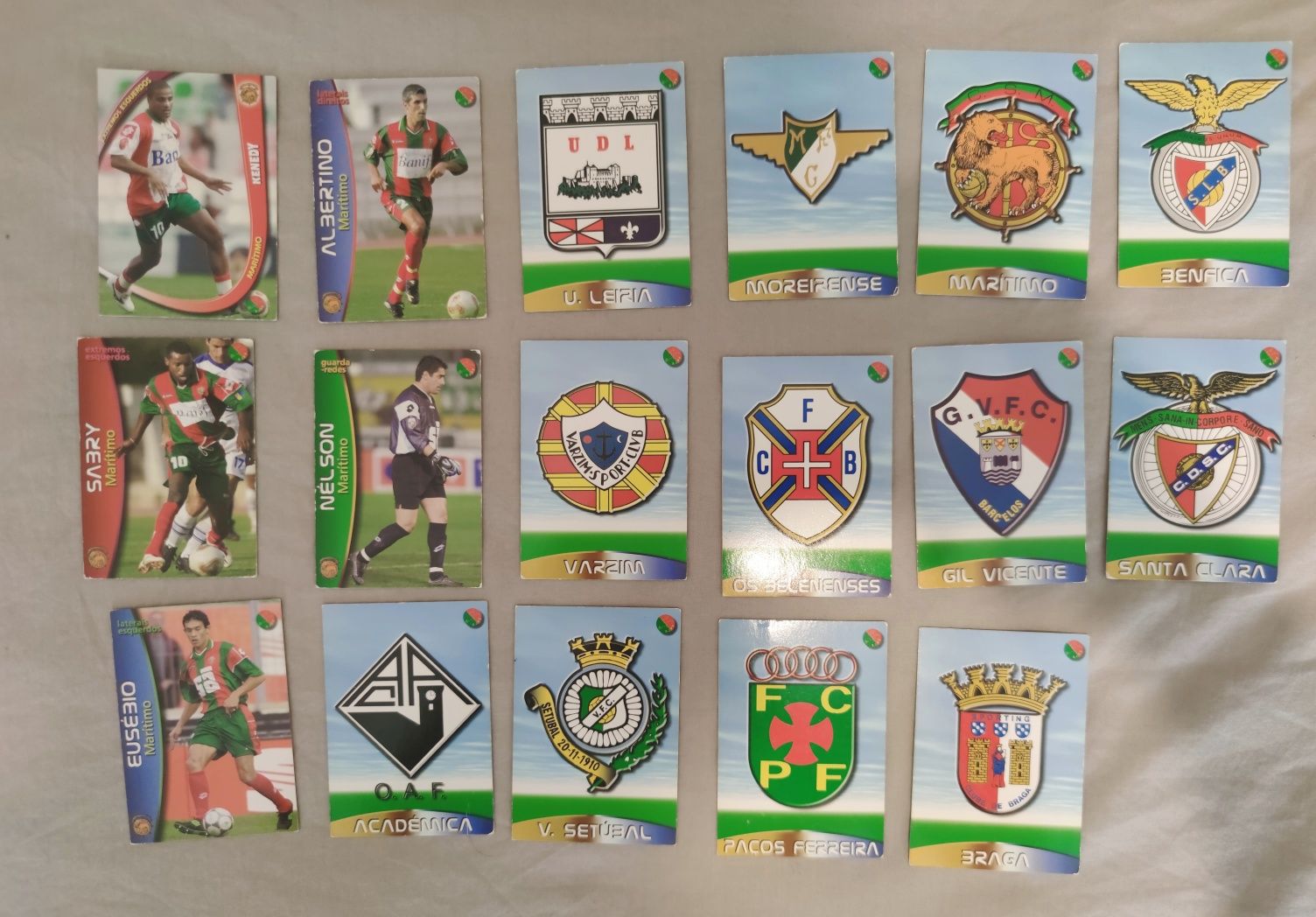 Cartas Panini 2002/2004 em excelente estado