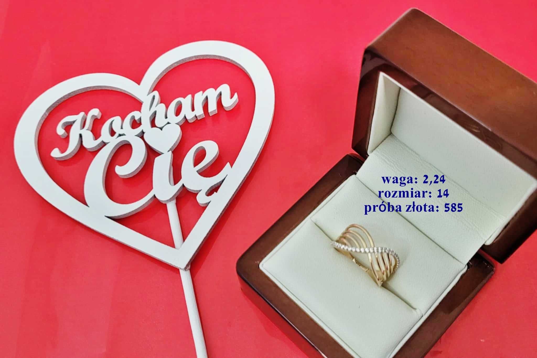 Prześliczne złote pierścionki 585