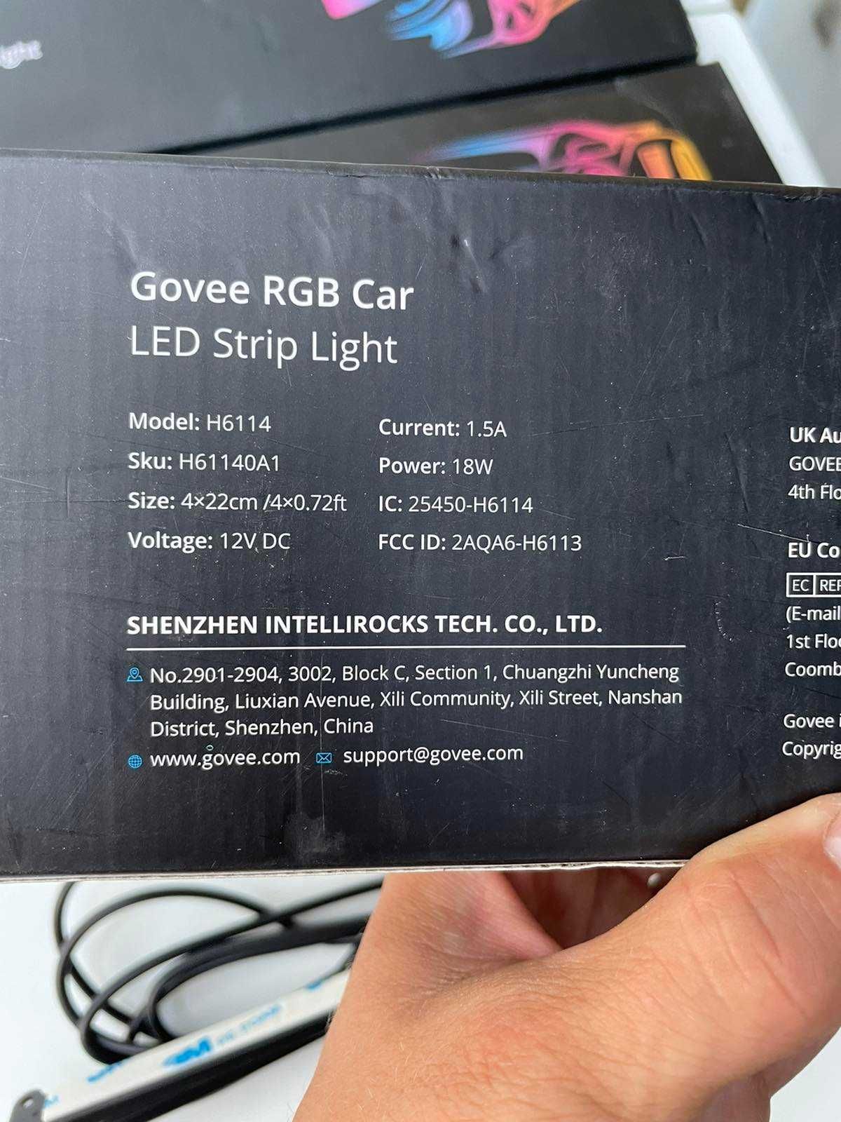 Govee rgb car 6114 автомобильная светодиодная лента муз. режим