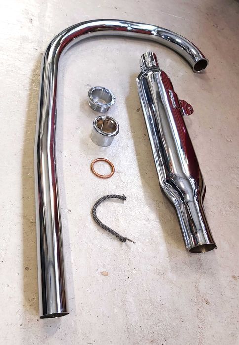 Wydech Tłumik Rybka Kolanko Junak M10 Nowy !! Polski - komplet