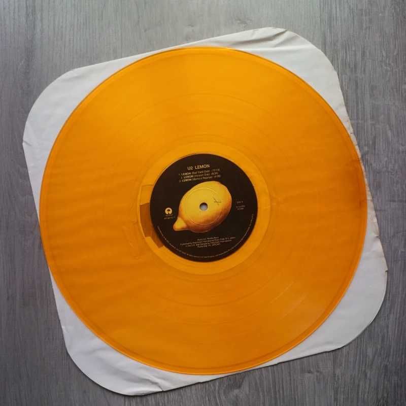 U2 12" Maxi Lemon Remixes Yellow Rare Oakenfold