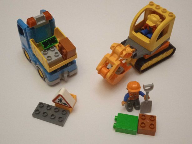Klocki LEGO Duplo nr 10812 wywrotka i koparka gąsienicowa