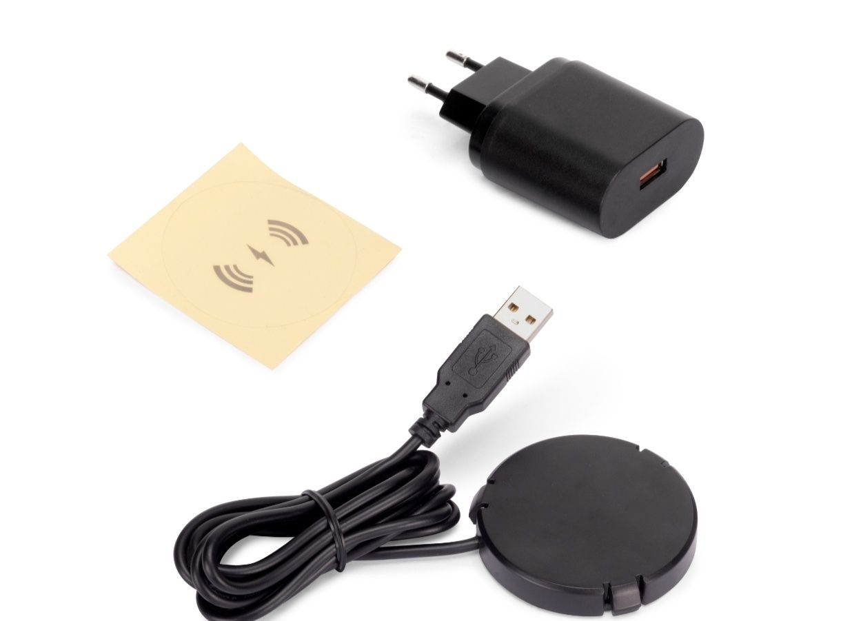 Carregador sem fios oculto para telemóvel