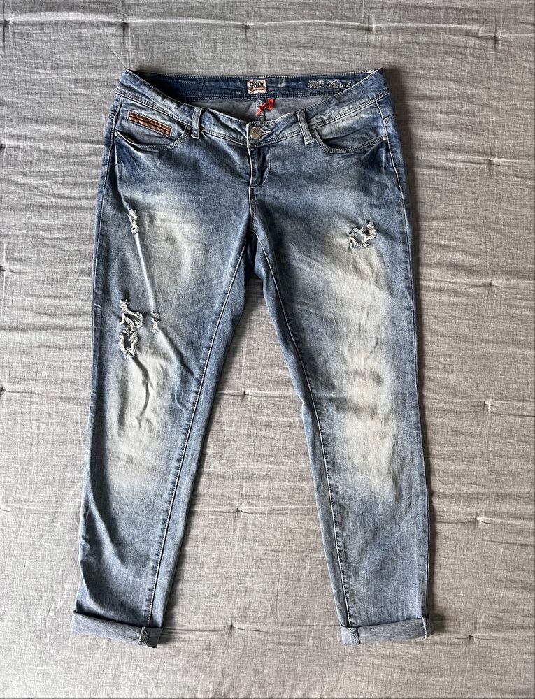 Jeansy biodrówki Only r.M/L, r.31, błękitne, zgrabne, st.bdb