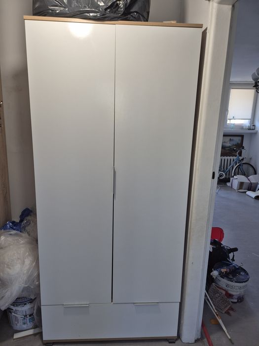 Pilne Szafa Zele Black Red White z szufladą