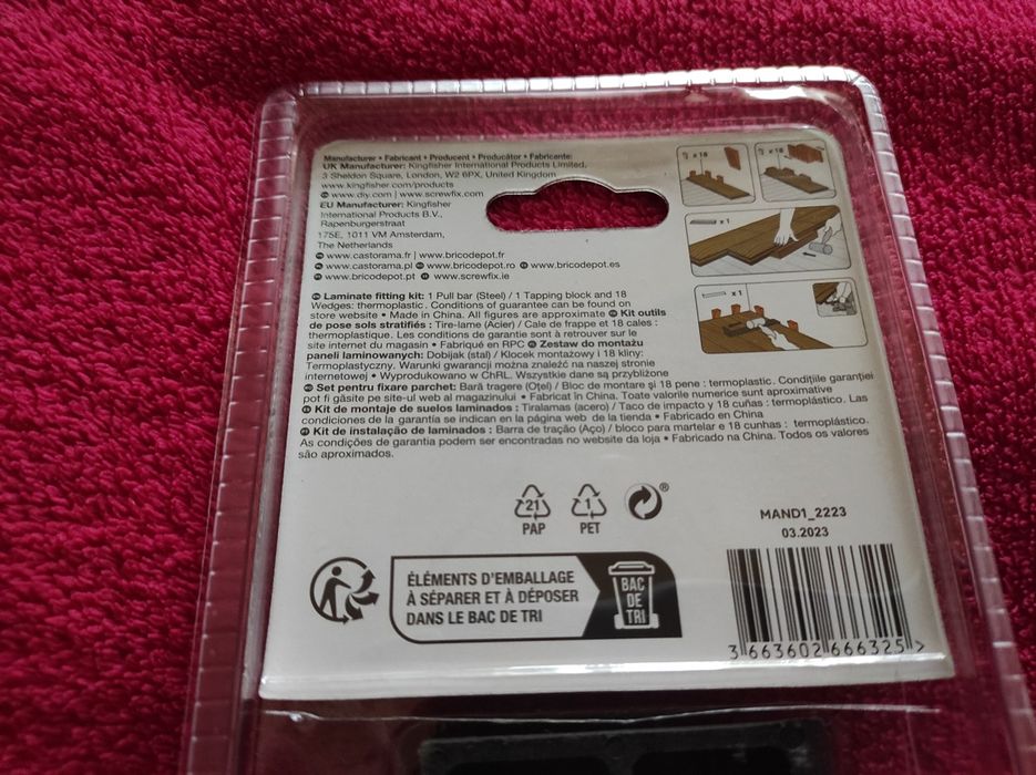 Zestaw do montażu paneli laminowanych