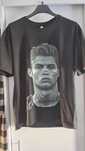 Czarna koszulka Cristiano Ronaldo Bawełna