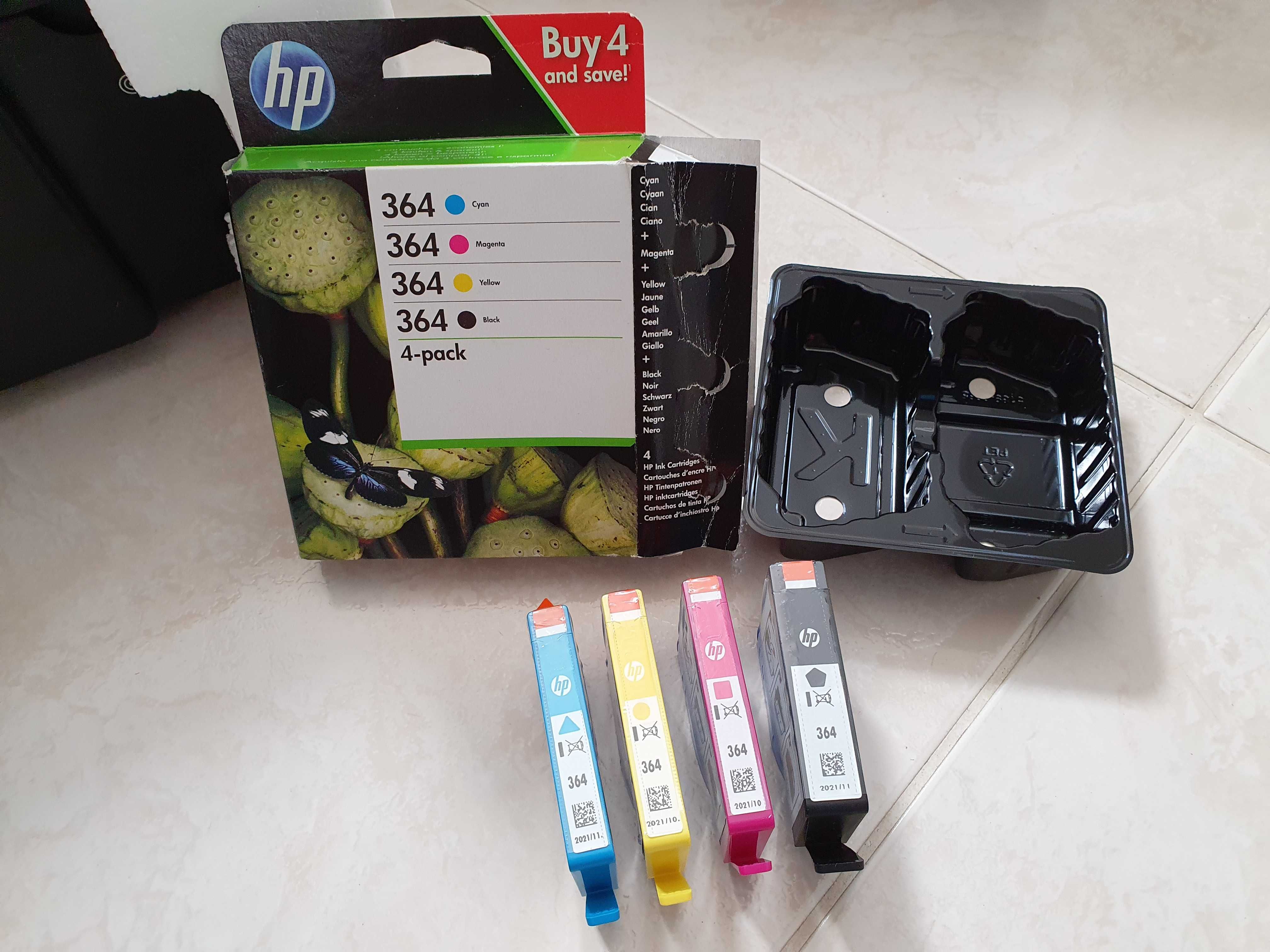 *** Pack / Conjunto de 4 tinteiros HP 364 –Originais - Boa Compra ***