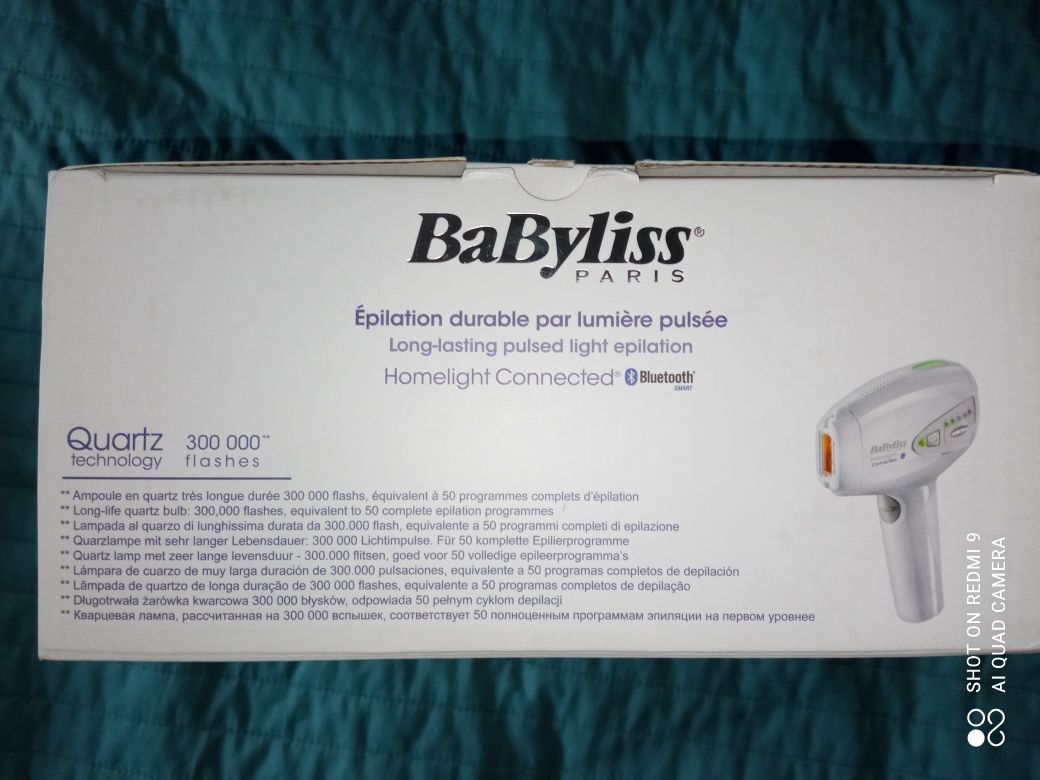 Depilator laserowy Babyliss Homelight Connected Bluetooth