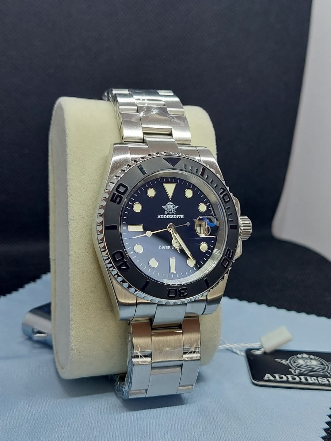 Zegarek Addiesdive czarny 200m nurek, nowy!