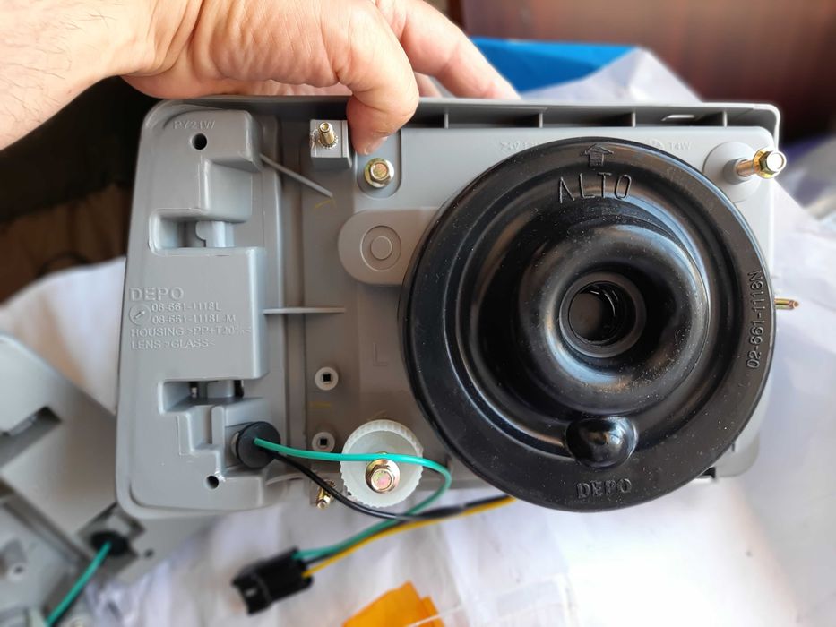 PANDA Fiat farol optica dianteira novo completo