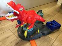 Hot Wheels City Atak T-Rexa Gwt32 Tor wyrzutnia rampa zabawka na ferie