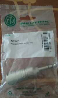 NA3MP adapter 3 pole xlrm > trs