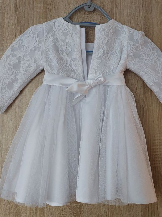 Sukienka i płaszczyk do chrztu