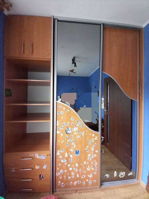 Szafa na wymiar garderoba z lustrem STAN BARDZO DOBRY