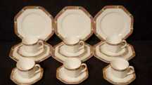 Porcelana,Villeroy&Boch,zestaw,kolekcja,talerz,filiżanka,trio