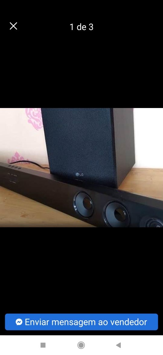 soundbar lg sj3 com Nova