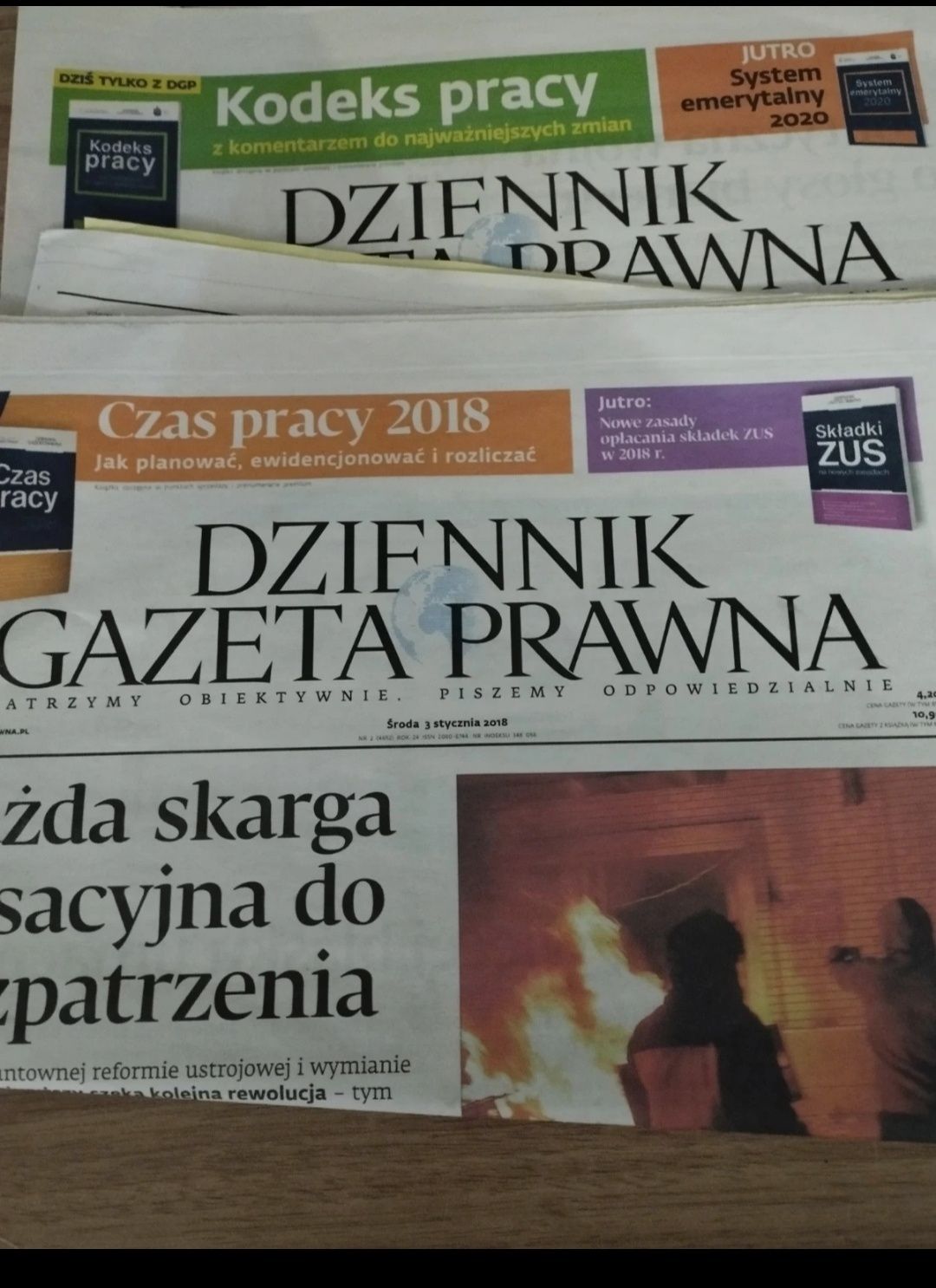 Gazeta prawna 4 szt
Rok 2x2017,2018,2019