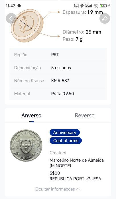 Moeda de Prata portuguesa