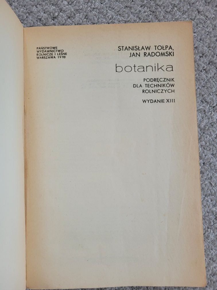 Botanika Tołpa Radomski