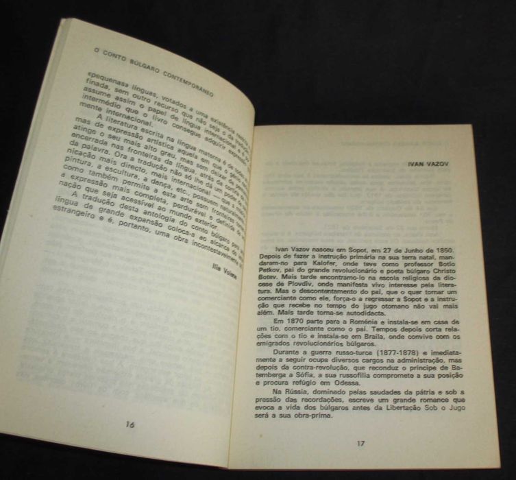 Livro O Conto Búlgaro Contemporâneo Estampa